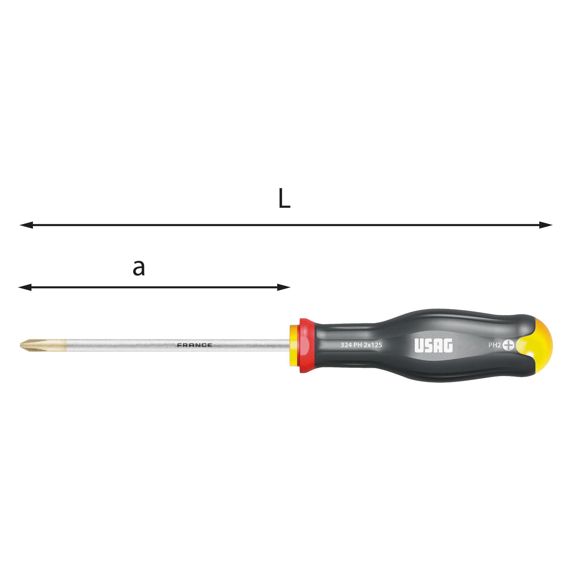 324 PH - Screwdrivers for Phillips® screws - Usag 324 PH - Screwdrivers for Phillips® screws - Usag